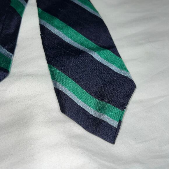 Bold All Silk Imported Striped Tie for Men - Picture 2 of 3